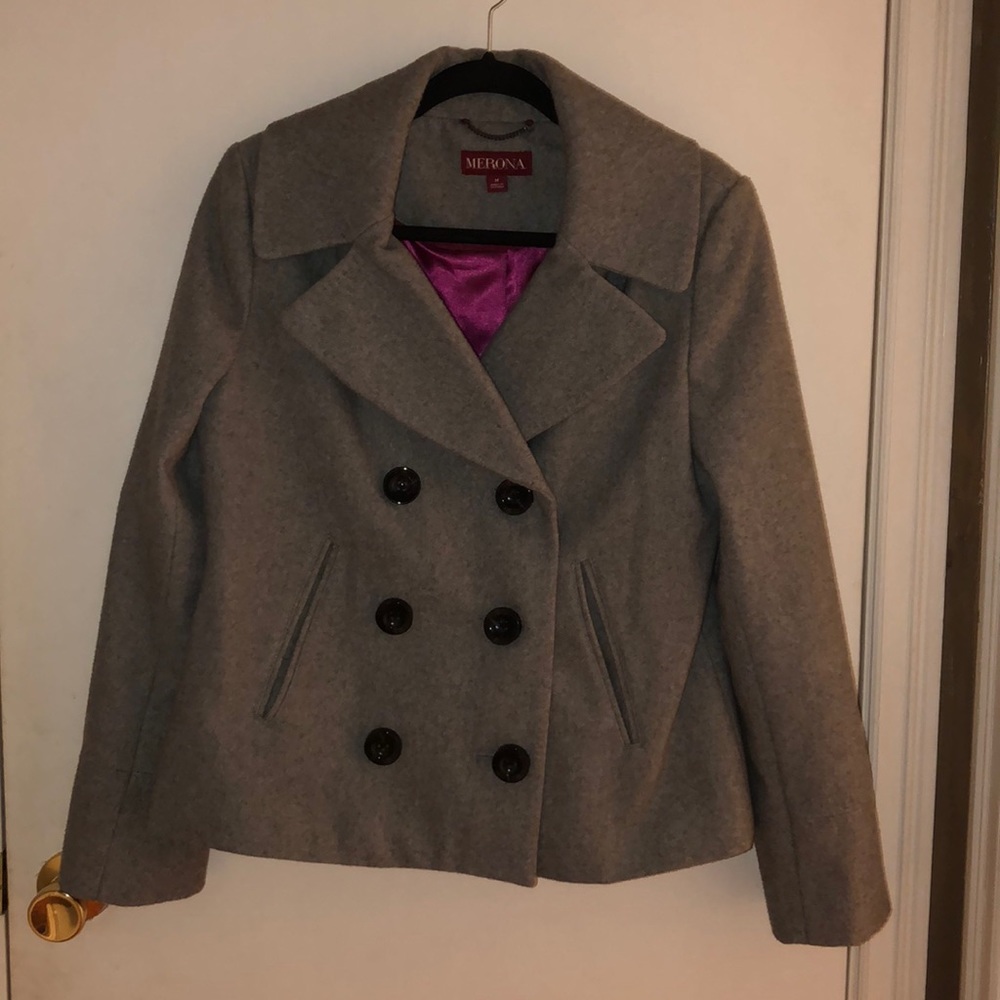 Short Gray Peacoat